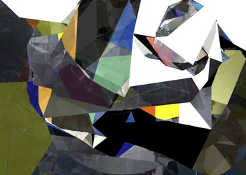 Abstrait géométrique dynamique