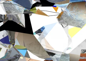 Motif géométrique fragmenté
