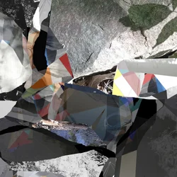 Collage géométrique sur le thème de la nature