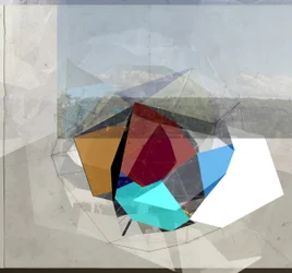 Paysage de prismes géométriques