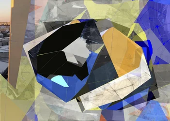 Paysage urbain abstrait et dynamique