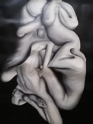 Formes humaines entrelacées