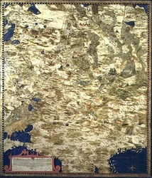 Carte de la Russie du XVIe siècle, de la 