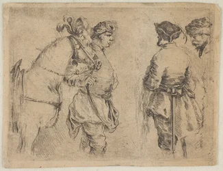 Un Polonais tenant un cheval par la bride, vers 1662