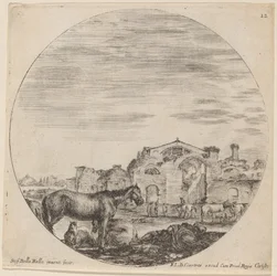 Bains de Dioclétien et berger dormant