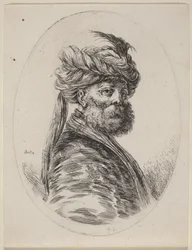 Maure barbu coiffé d