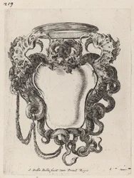 Cartouche flanqué de dragons