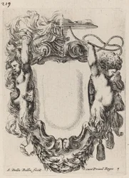 Cartouche avec des satyres enfants