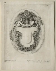 Collection de divers caprices et nouveaux dessins de cartouches et ornements : No 10