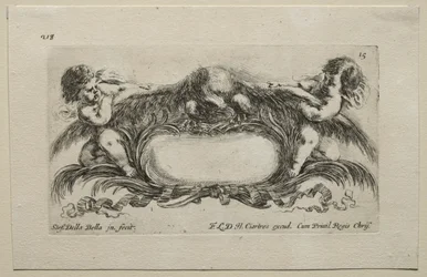 Collection de divers caprices et nouveaux dessins de cartouches et ornements : No 15