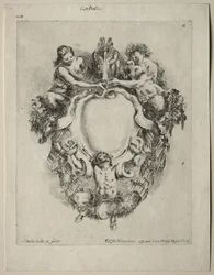 Collection de divers caprices et nouveaux designs de cartouches et ornements : No 11