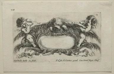 Collection de divers caprices et nouveaux dessins de cartouches et ornements : No 15