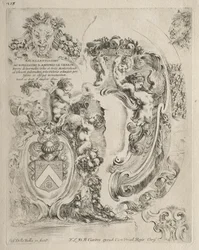 Collection de divers caprices et nouveaux dessins de cartouches et ornements : No. 2