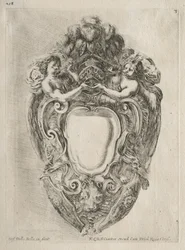 Collection de divers caprices et nouveaux dessins de cartouches et ornements : No. 3