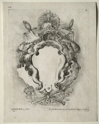 Collection de divers caprices et nouveaux dessins de cartouches et ornements : No. 4