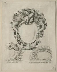 Collection de Divers Caprices et Nouveaux Dessins de Cartouches et Ornements : No. 9