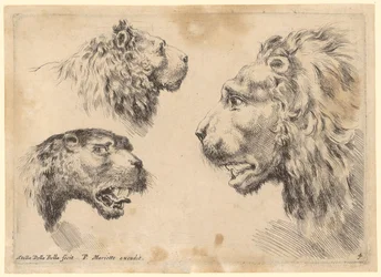 Trois têtes de lion
