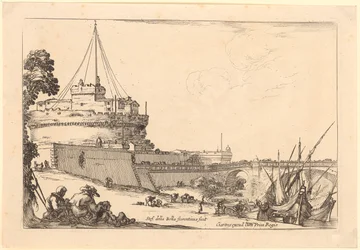 Château Saint-Ange à Rome, feuille 2 de la série « Figures diverses »