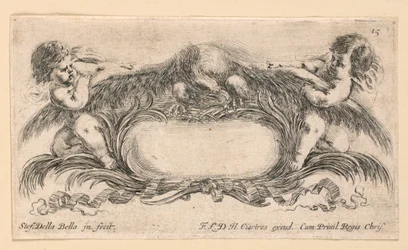 Écusson, n° 15 de « Raccolta di varii cappriccii et nove inventioni di cartelle et ornamenti »