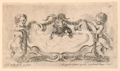 Écusson, n° 17 de "Raccolta di varii cappriccii et nove inventioni di cartelle et ornamenti"