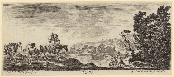 Combat en haute mer, feuille 5 de la série « La paix et la guerre » [Et pace, et bello]