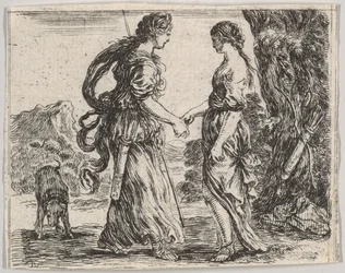 Jupiter et Calisto, de Jeu de la Mythologie, 1644