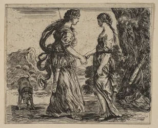 Jupiter et Callisto, de Jeu de la Mythologie, 1644