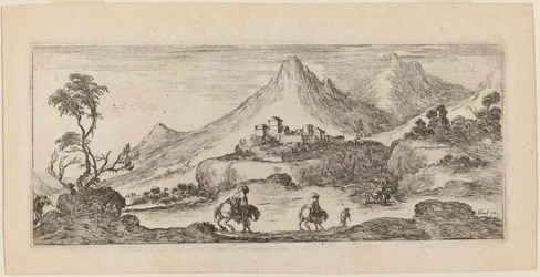 Paysage avec château