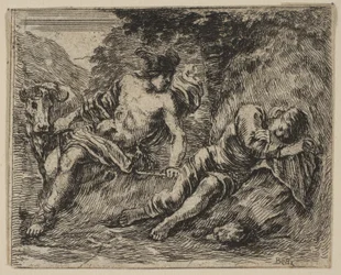 Mercure et Argus, du Jeu de la Mythologie, 1644