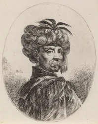 Maure avec un turban orné de cinq plumes, 1649-1650