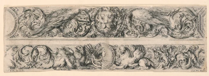 Ornements de frises et feuillages