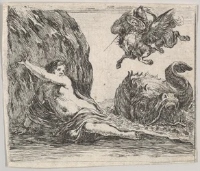 Persée et Andromède, du Jeu de la Mythologie, 1644