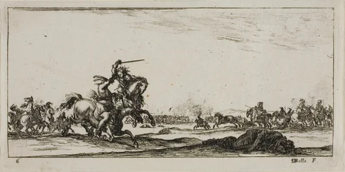 Planche six de Dessins de plusieurs mouvements par des soldats