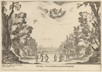 Prima Scena Representanta Firenza, 1637