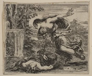 Pyramus et Thisbe, du Jeu de la Mythologie, 1644