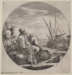 Port avec deux marchands turcs