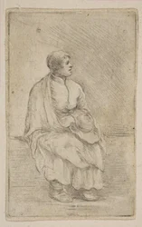 Ecclésiastique assis, vers 1662