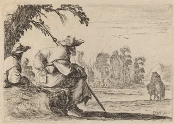 Pèlerins assis, 1642