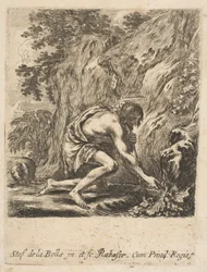 Saint Jean-Baptiste puisant de l
