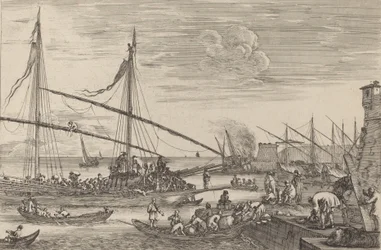 Les fortifications de Livourne, probablement vers 1654-1655