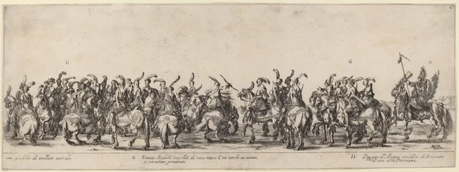 Trente archers et pages