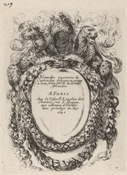 Page de titre pour Nouvelles inventions de Cartouches, 1647