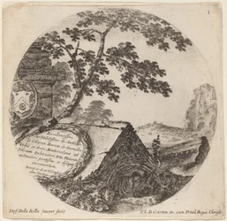 Page de titre pour "Paysages et ruines de Rome"