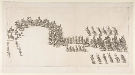 Procession aux flambeaux au Carrousel de Modène, 1652