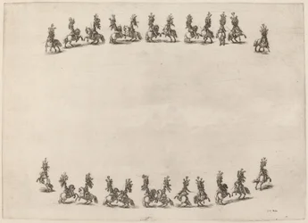 Vingt-quatre cavaliers gambadant, 1652