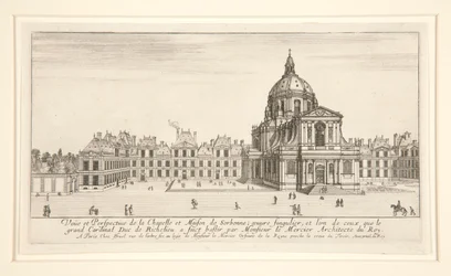 Vue et perspective de la Chapelle et Maison de Sorbonne