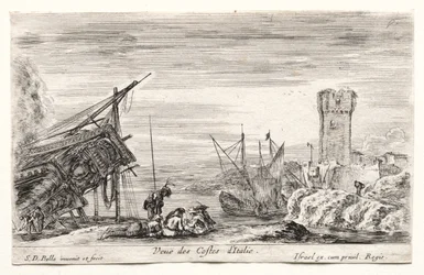 Vue de la côte italienne