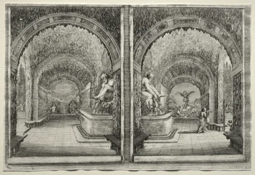 Vues de la Villa de Pratolino: Deux vues de la grotte