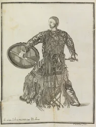 Un chaman. De la Description du pays Kamtchatka, vers 1750