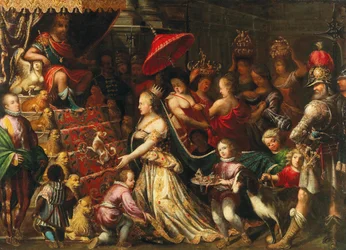 Le roi Salomon recevant la reine de Saba